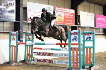 Chris Moyce claims the SEIB Winter Novice Championship Qualifier at Crofton Manor Equestrian Centre